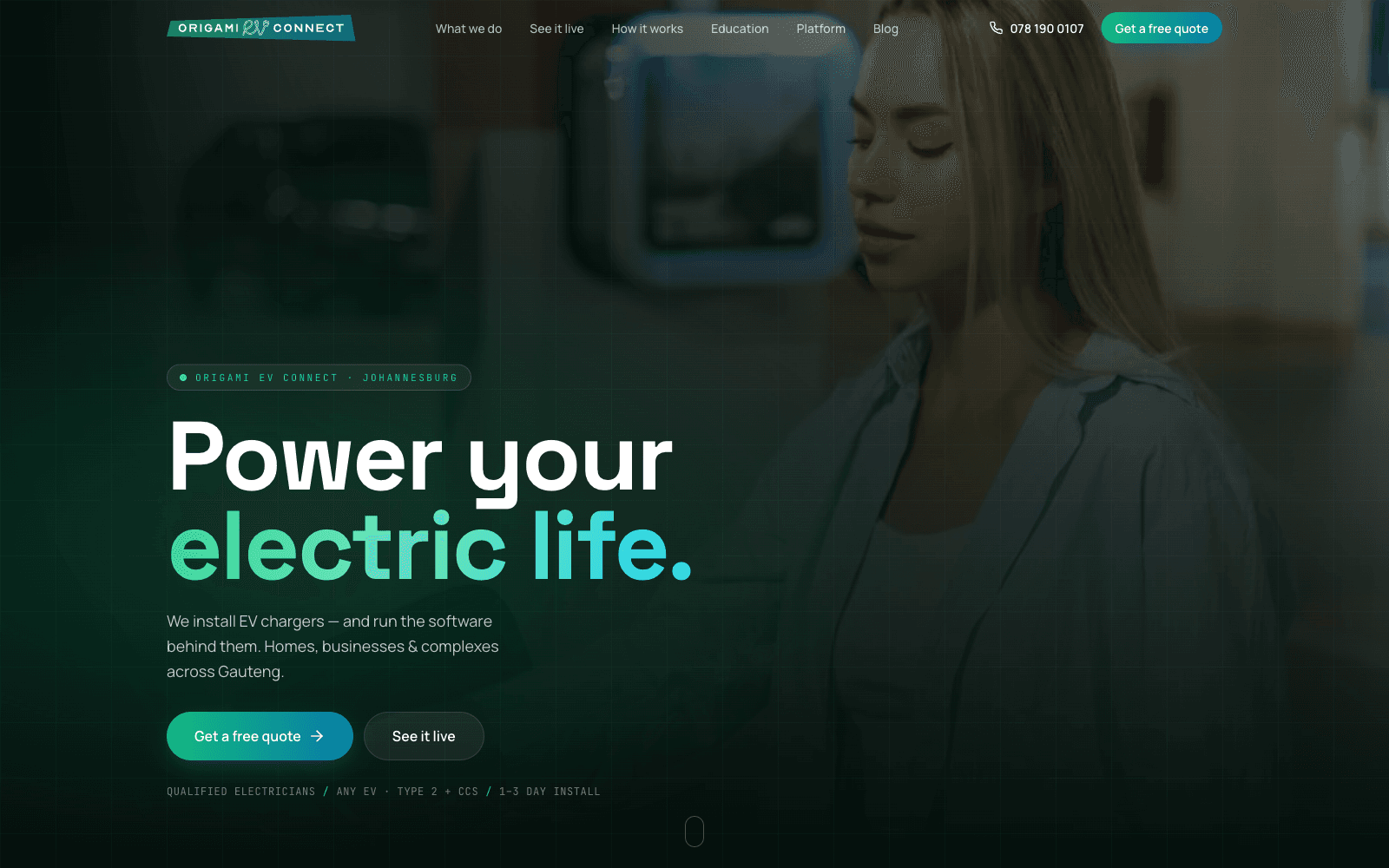 EV Connect — EV charger installation & smart energy — homes and businesses across Gauteng