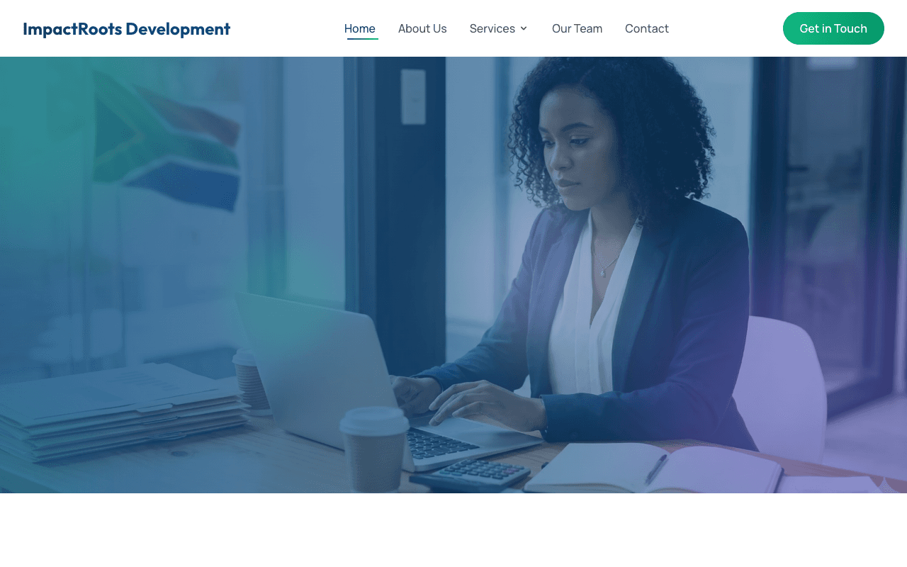 ImpactRoots — B2B consulting site for skills development
